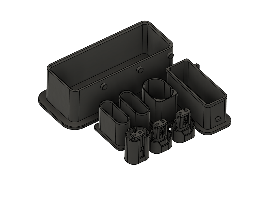 F15 3d printed ABS N57 Electrical Connector Cap Set